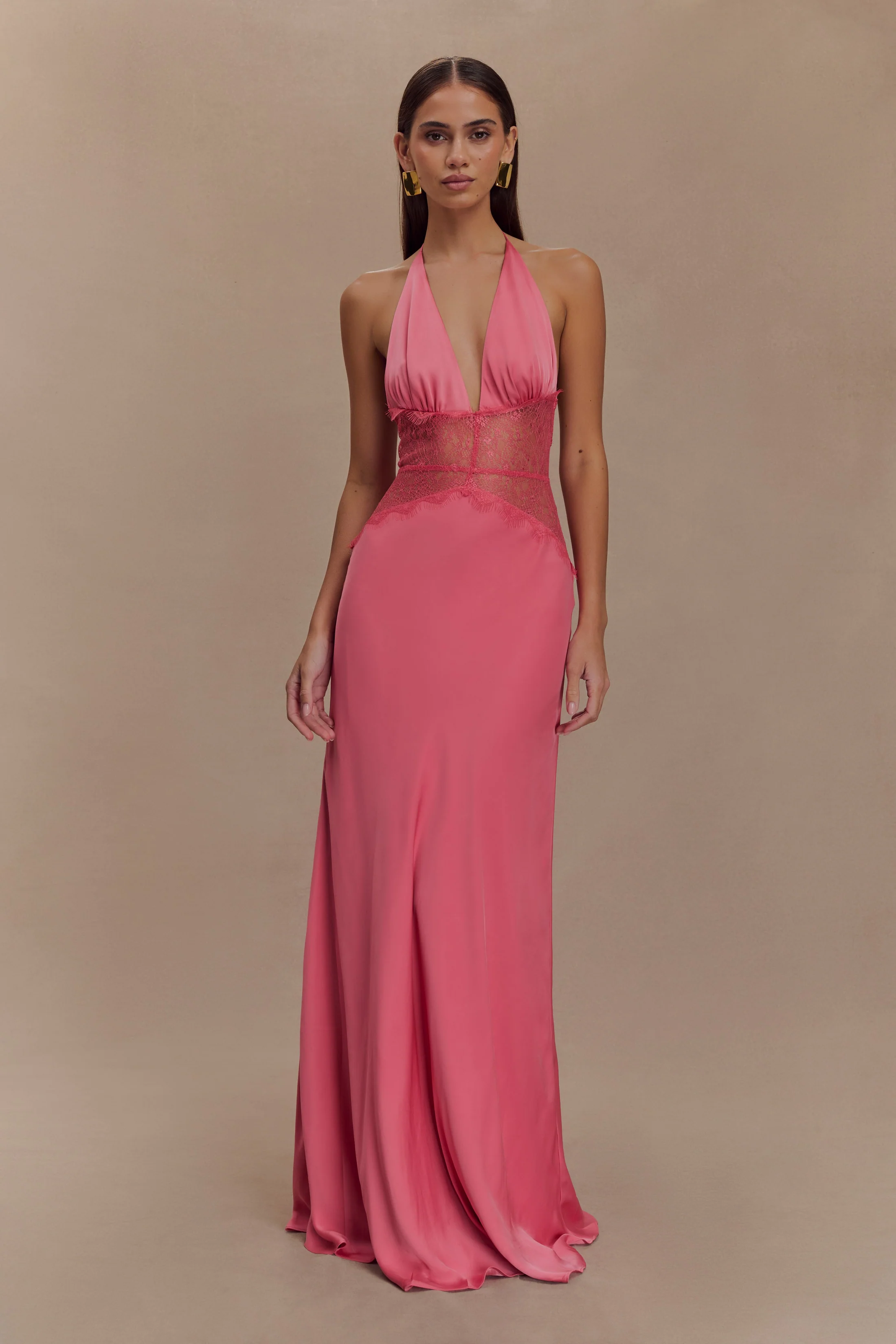 Luna Satin Maxi Dress
