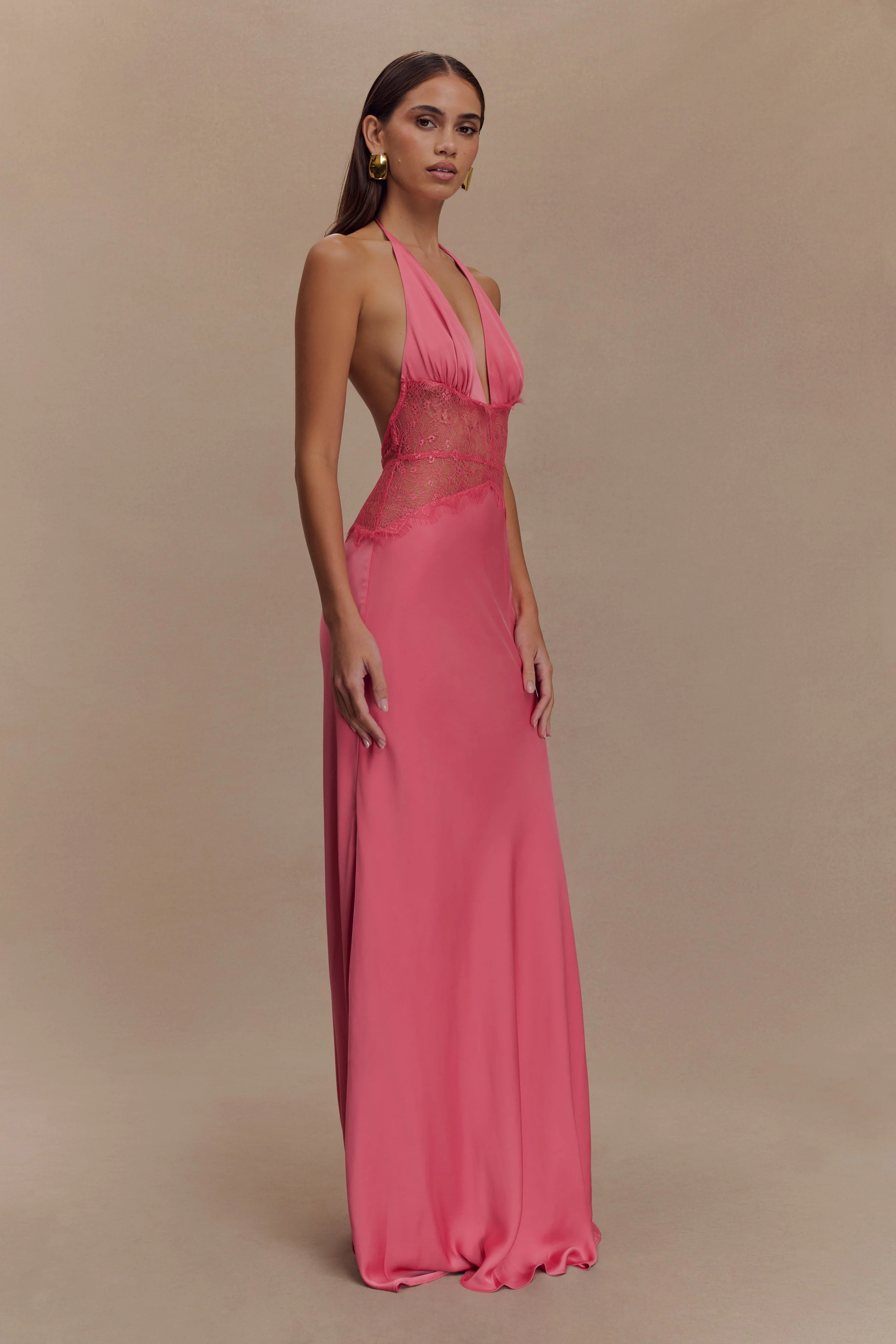 Luna Satin Maxi Dress
