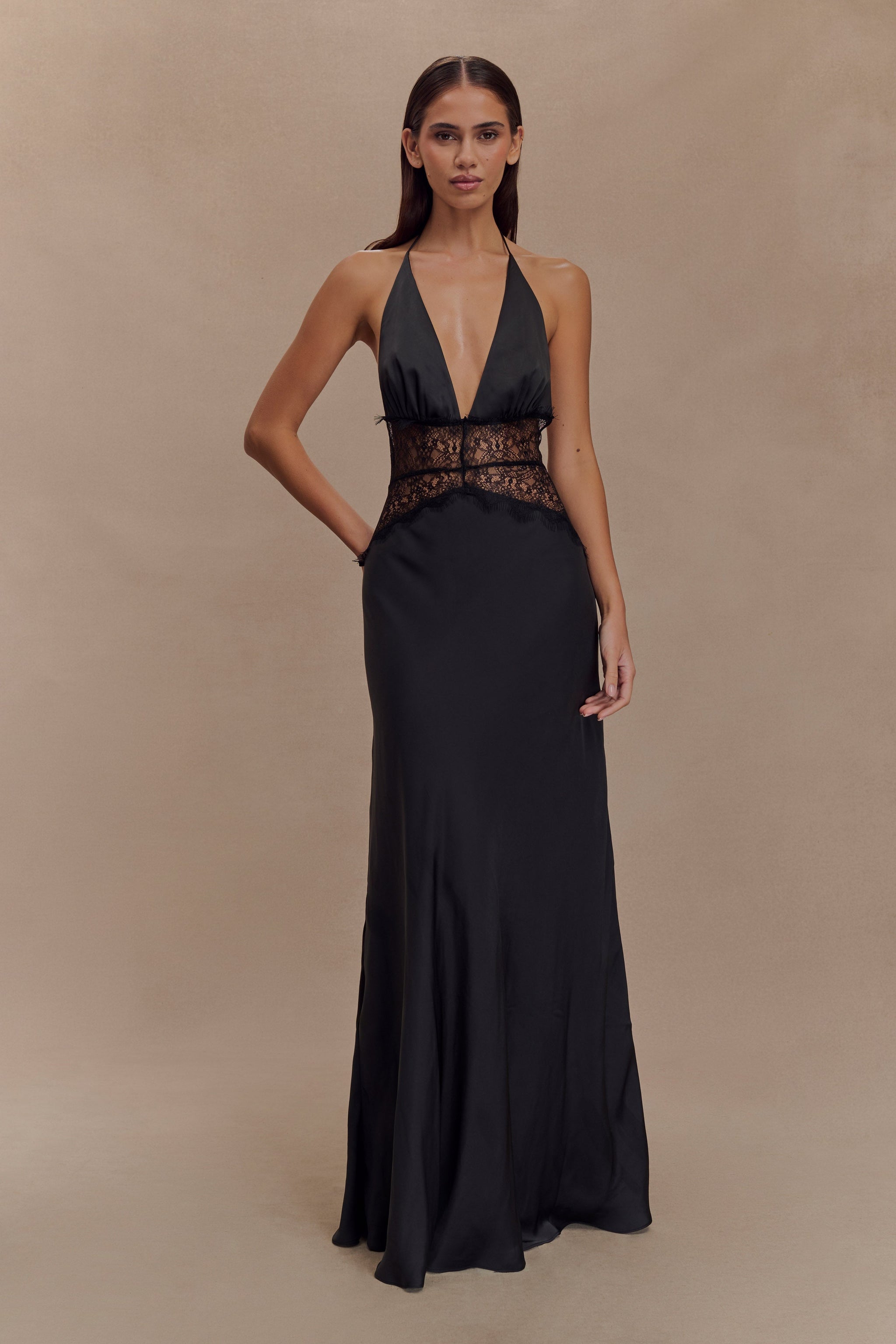 Luna Satin Maxi Dress
