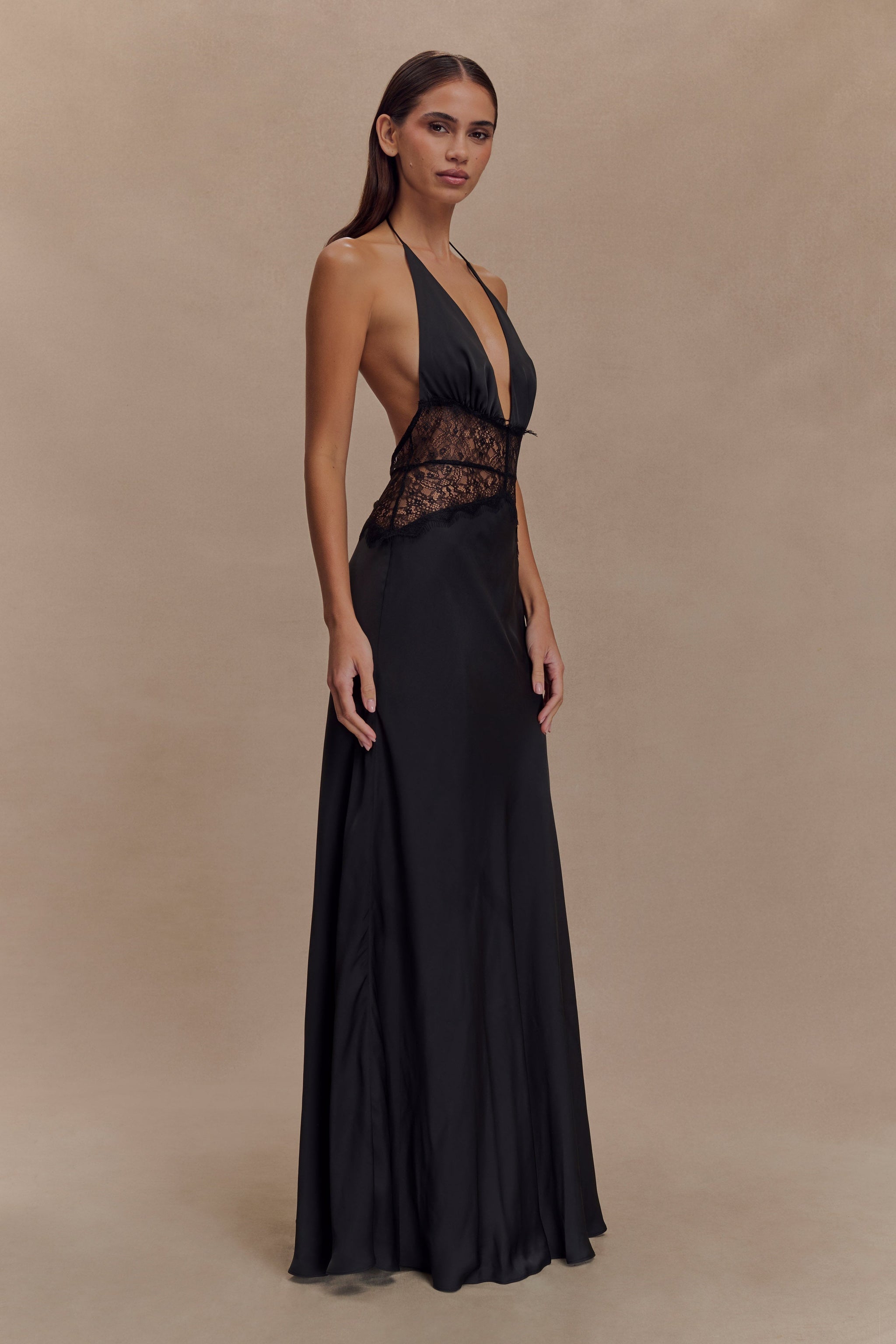 Luna Satin Maxi Dress