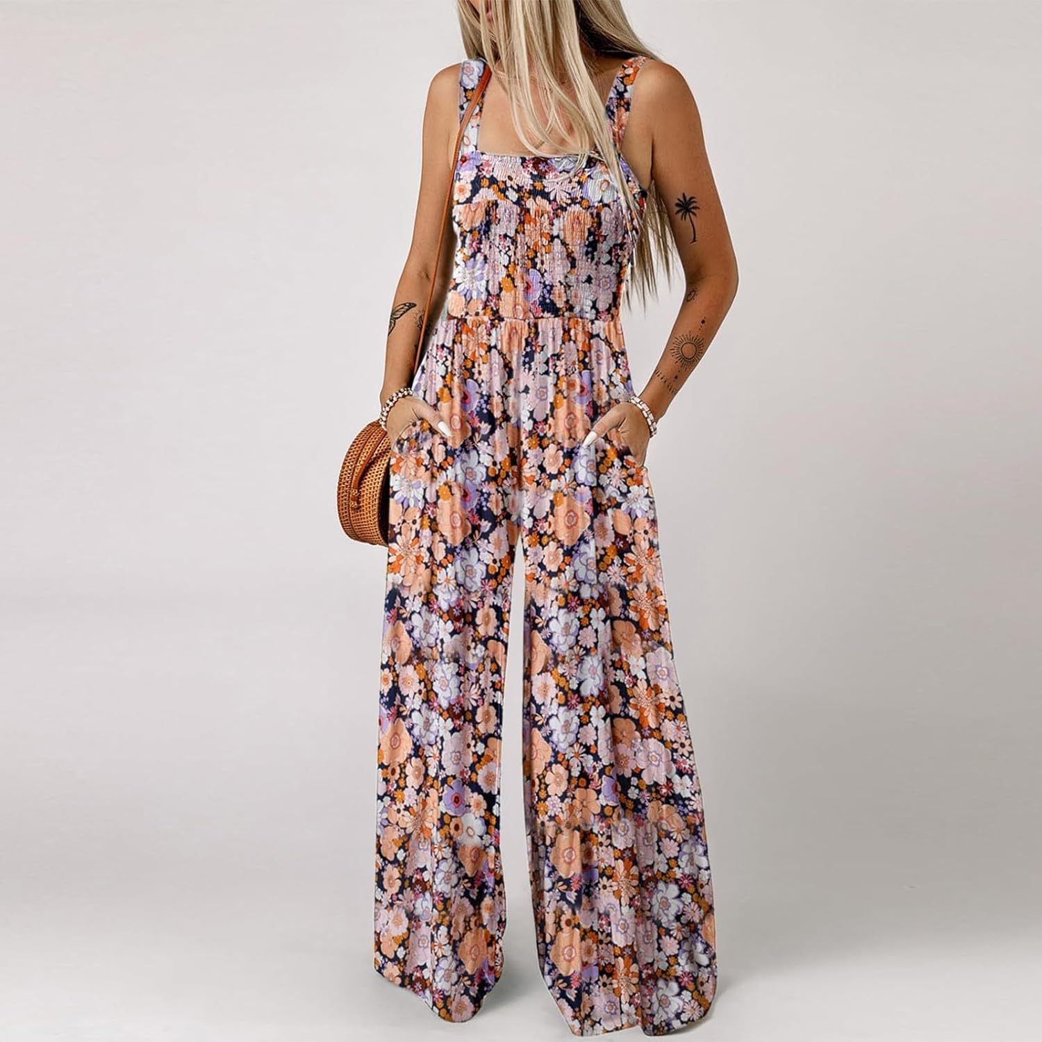 Blossom Smocked Jumpsuit