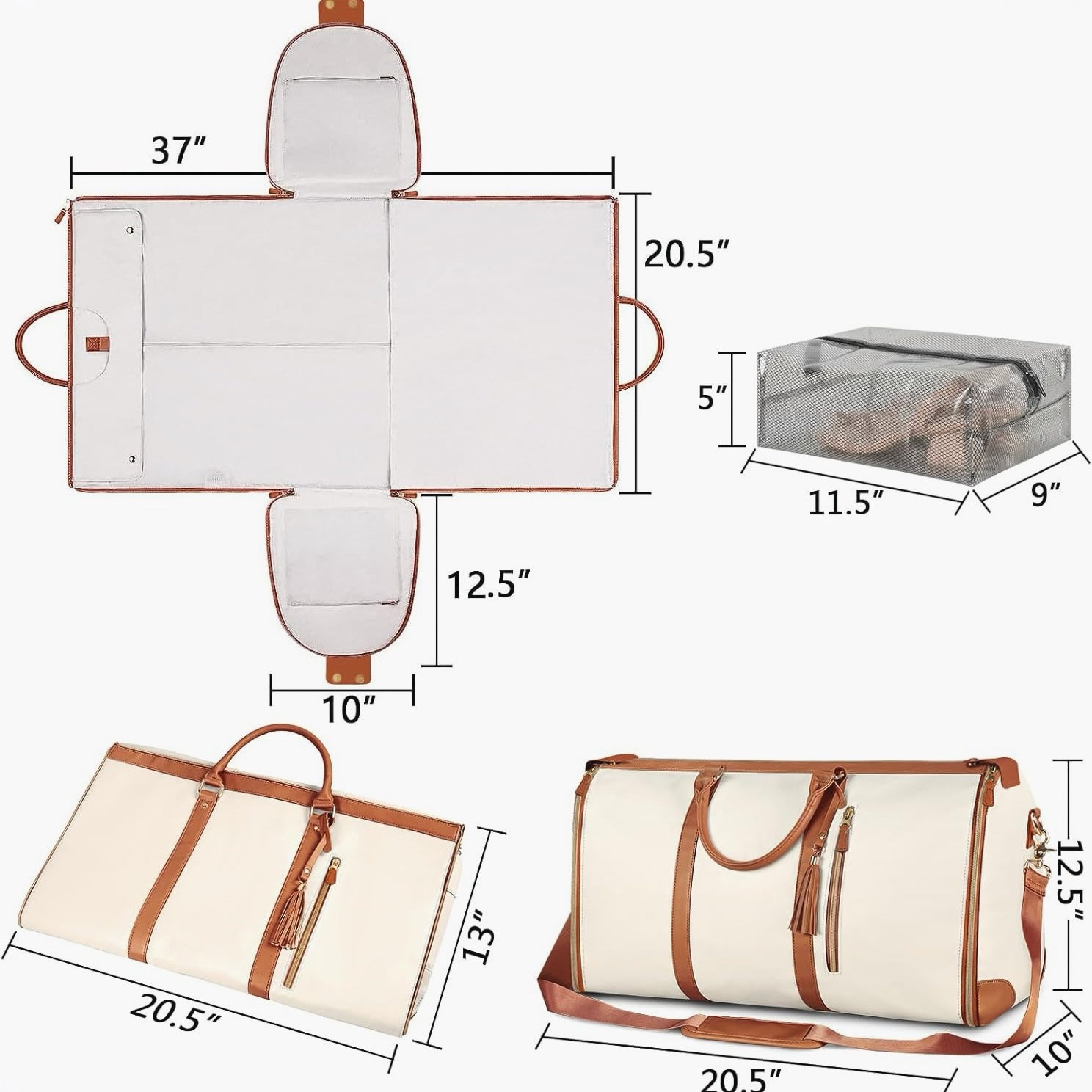 Golysa® Stylish Travel Garment Duffel: Your Weekend Essential