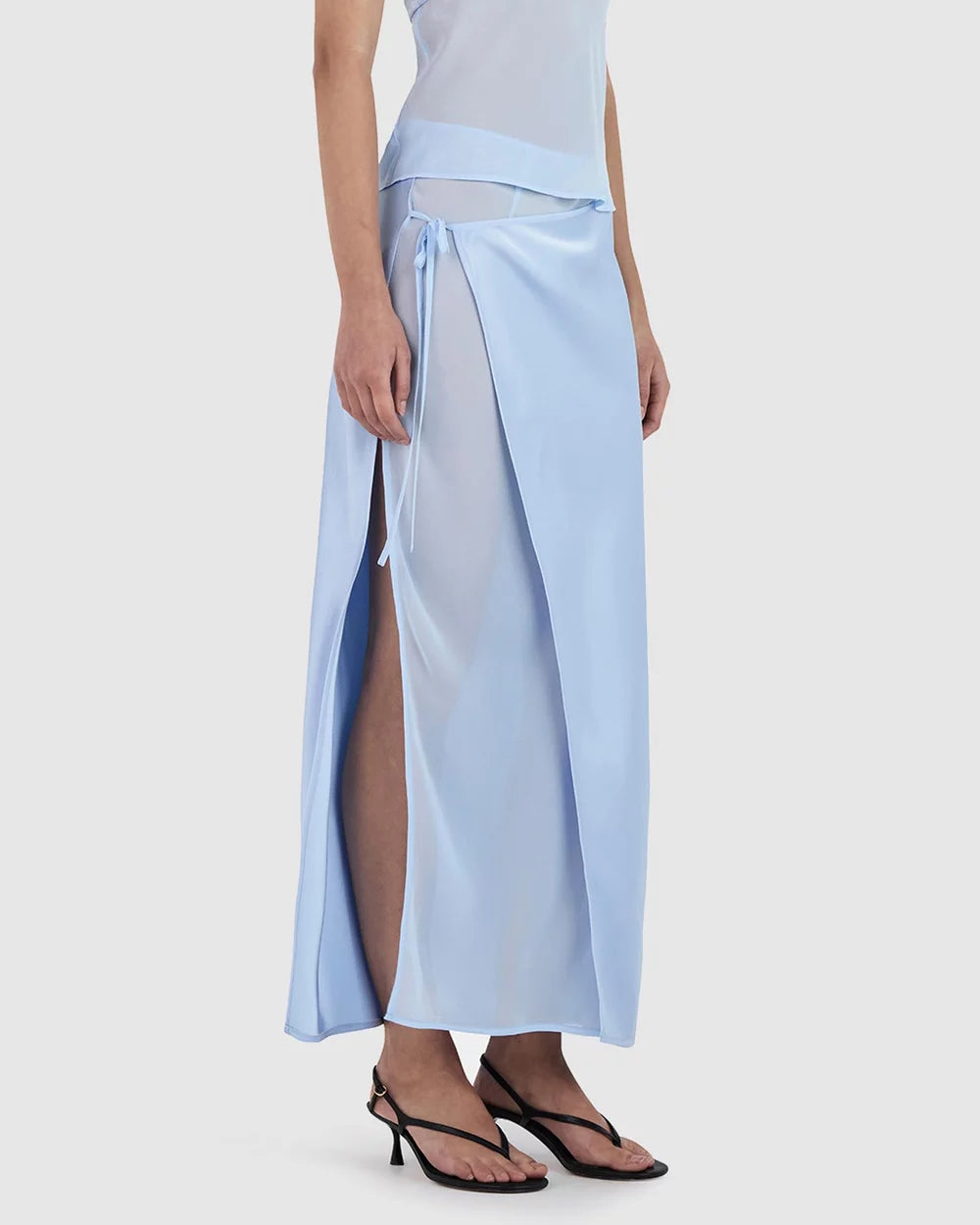 Radiance Sheer Draped Dress