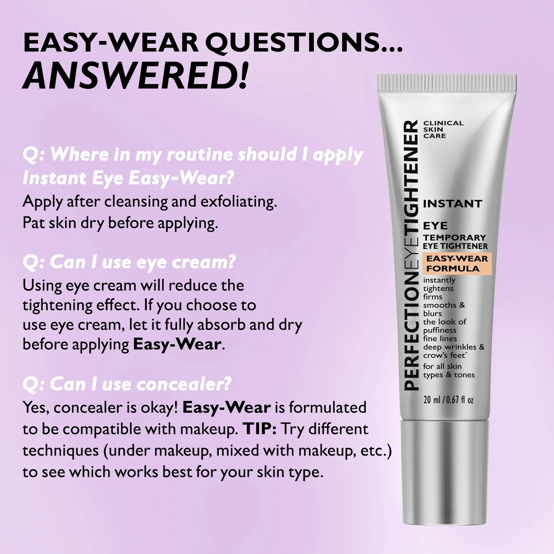 Instant Eye Tightener EasyWear Formula
