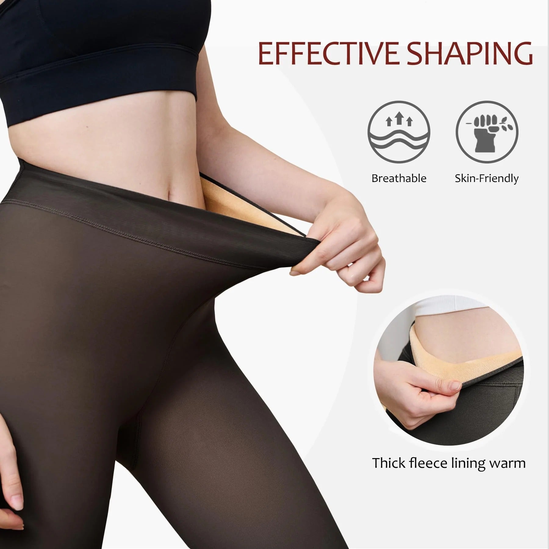 Translucent Fleece Lined Tights