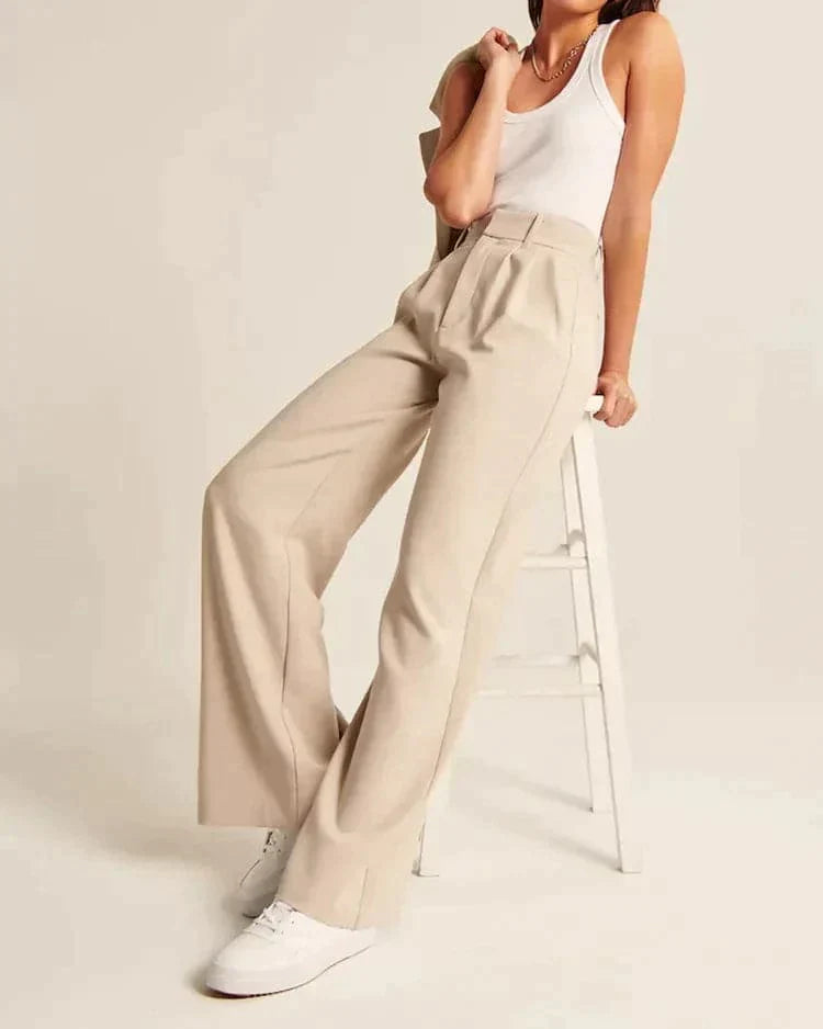 Golysa® Wide Leg Tailored Pants
