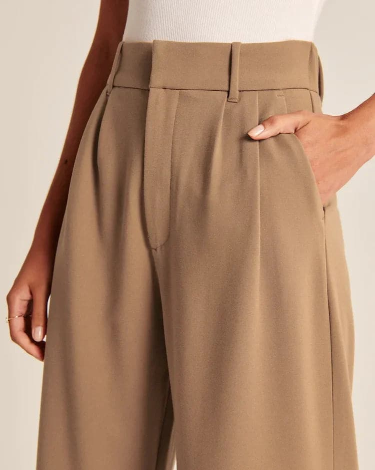 Golysa® Wide Leg Tailored Pants