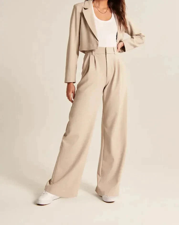 Golysa® Wide Leg Tailored Pants