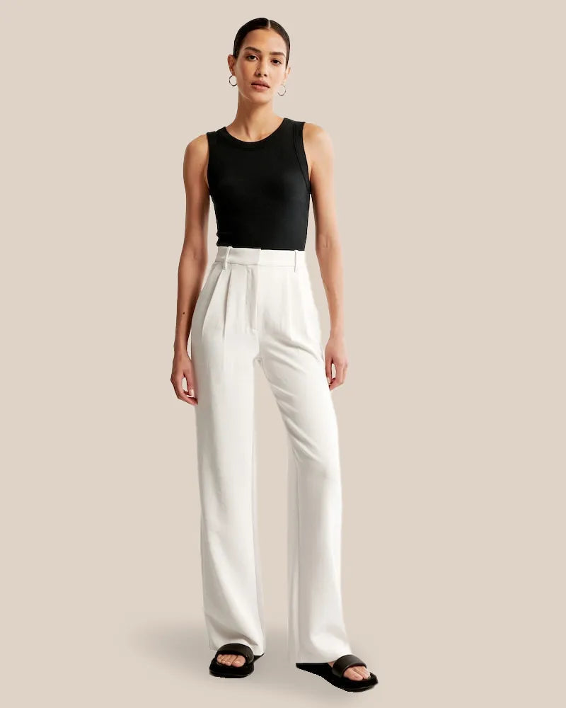 Golysa® Wide Leg Tailored Pants